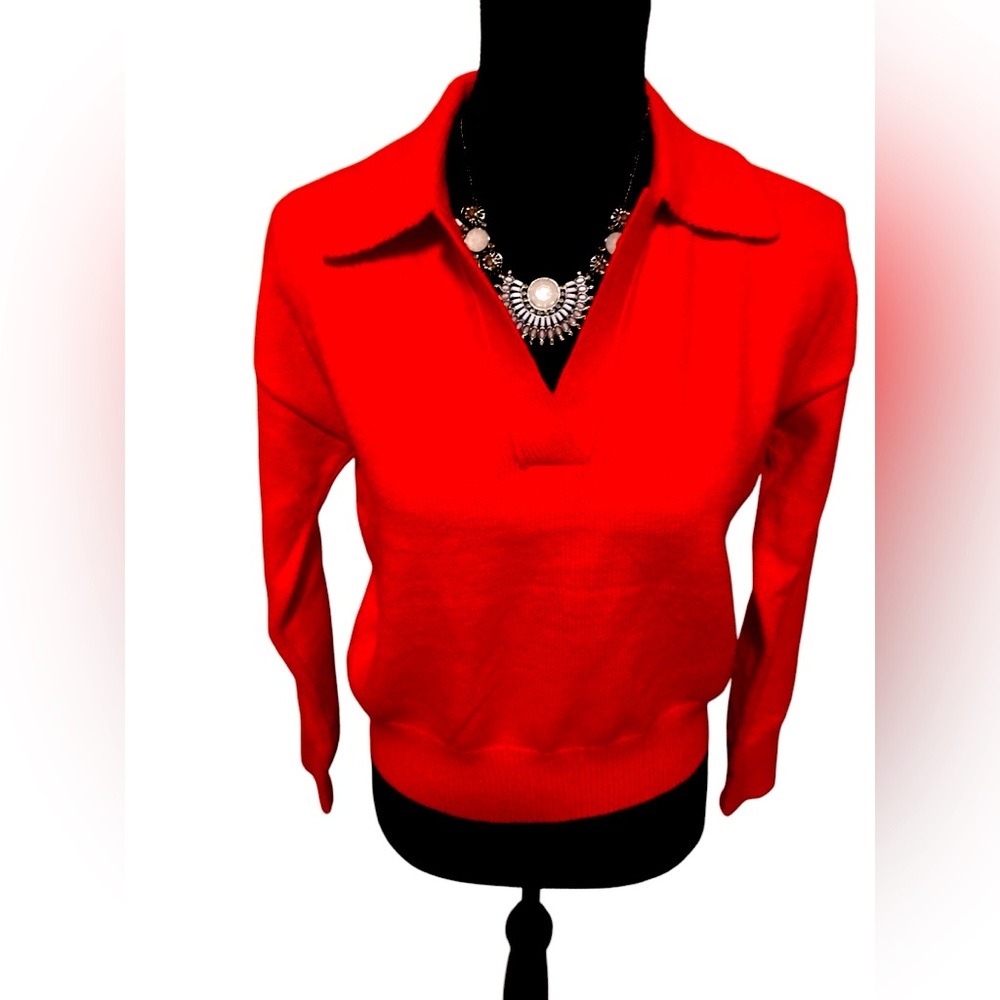Truth Republic Orange Long Sleeve Sweater